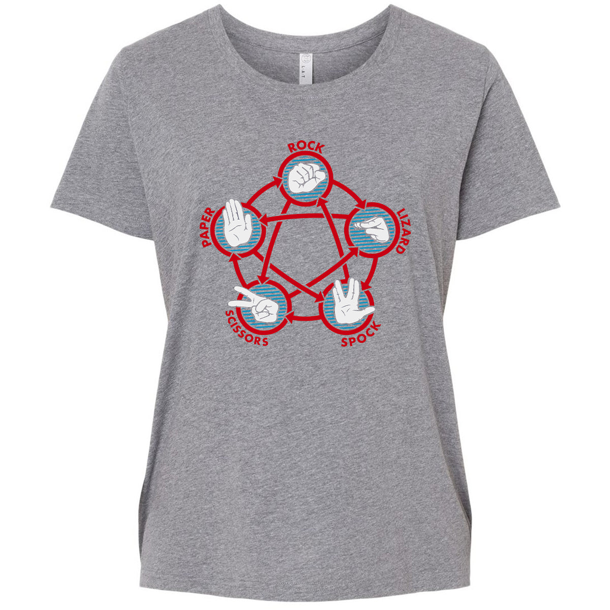 Ladies Curvy Jersey - QEQLLYTF - Granite Heather - 9