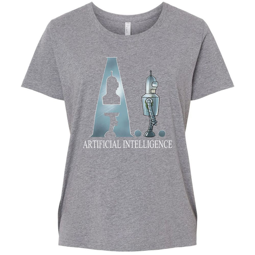 Ladies Curvy Jersey - 6RYAPB6U - Granite Heather - 9