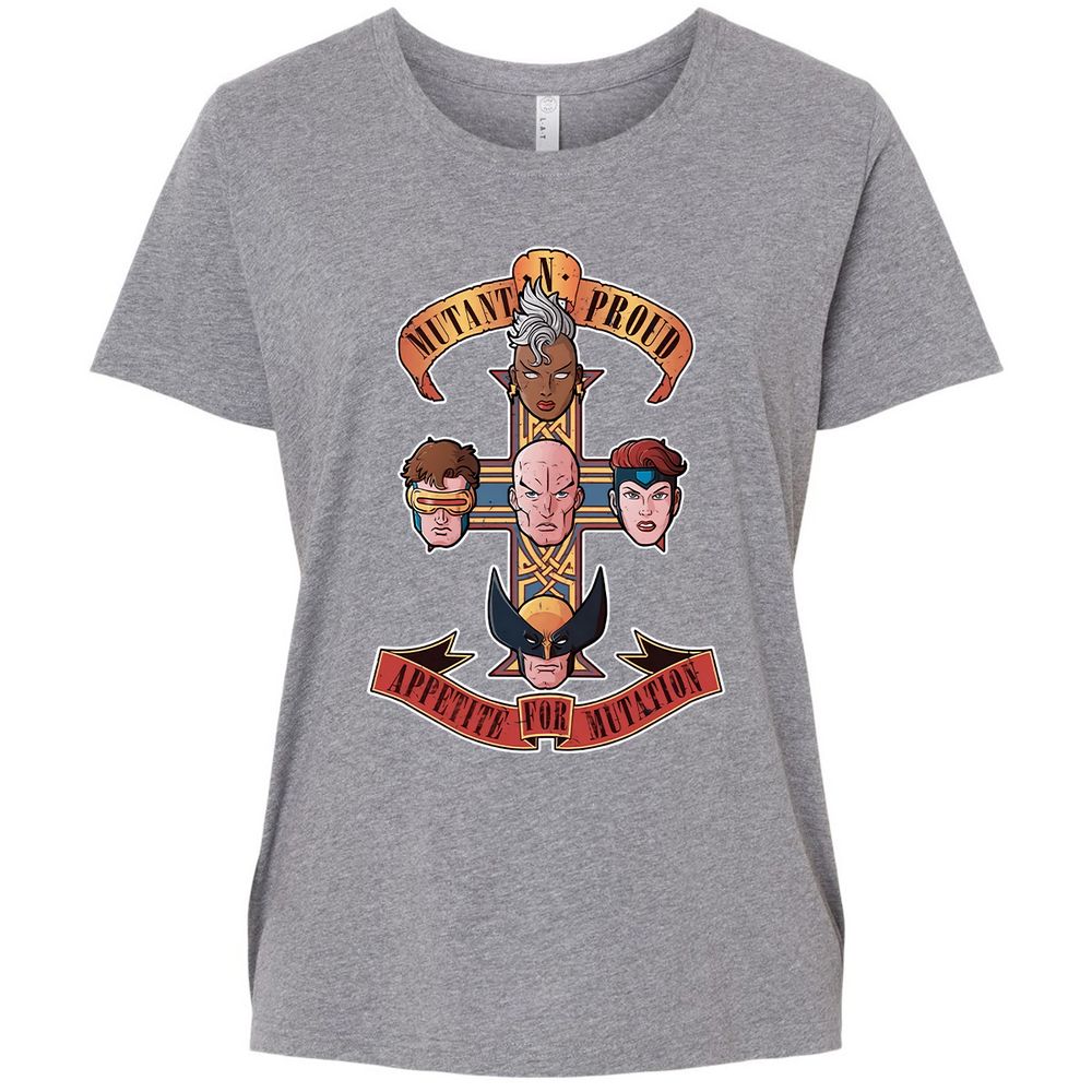 Ladies Curvy Jersey - 69HQYBRP - Granite Heather - 9