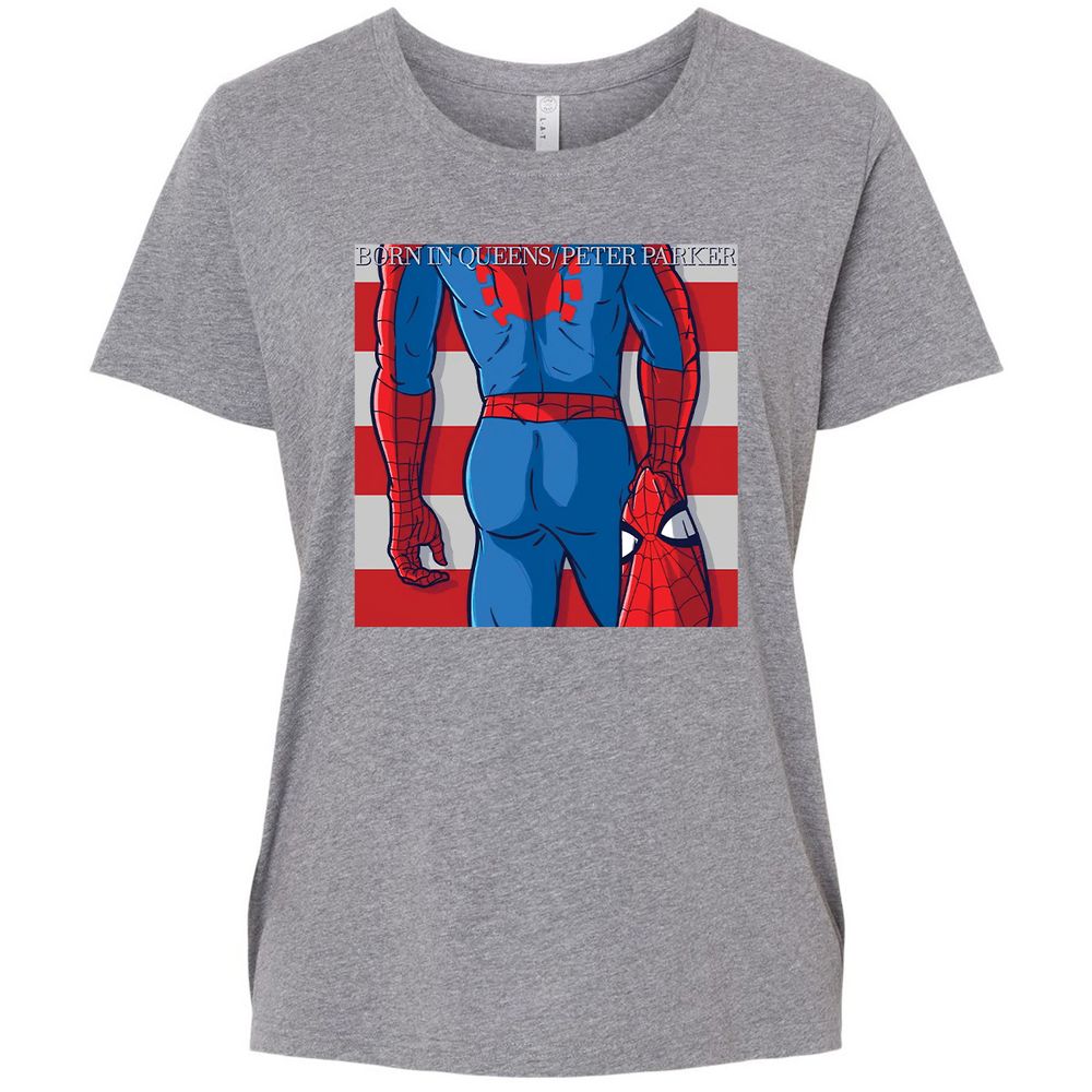 Ladies Curvy Jersey - 67STEBV3 - Granite Heather - 9