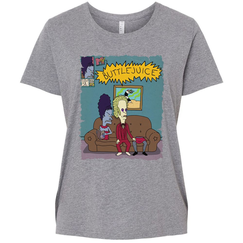 Ladies Curvy Jersey - Q8RE63B9 - Granite Heather - 9