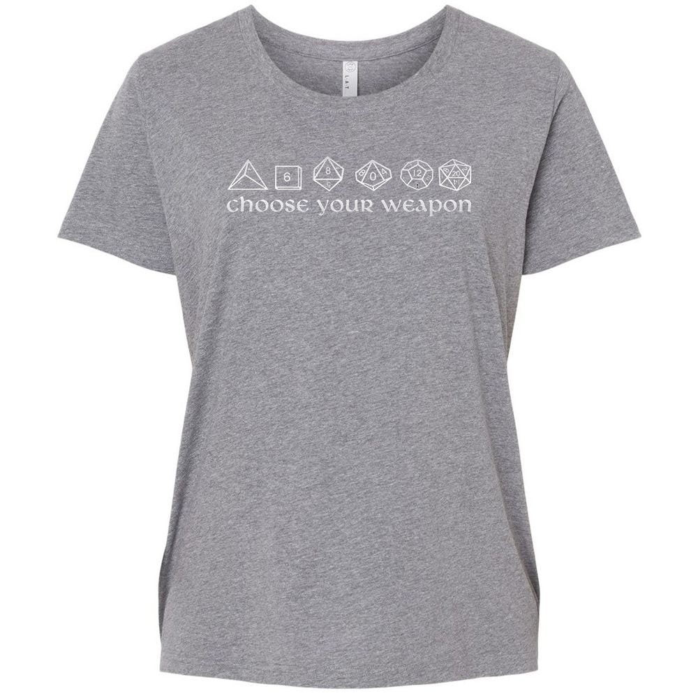 Ladies Curvy Jersey - 8TF5LHQU - Granite Heather - 9