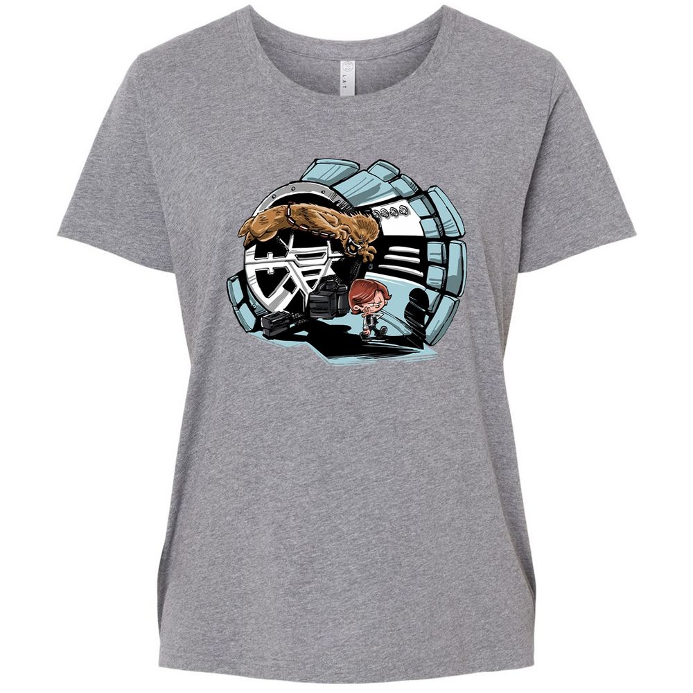 Ladies Curvy Jersey - HW5382BV - Granite Heather - 9