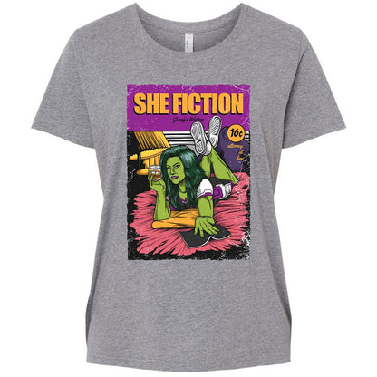 Ladies Curvy Jersey - 6D99RCWL - Granite Heather - 9