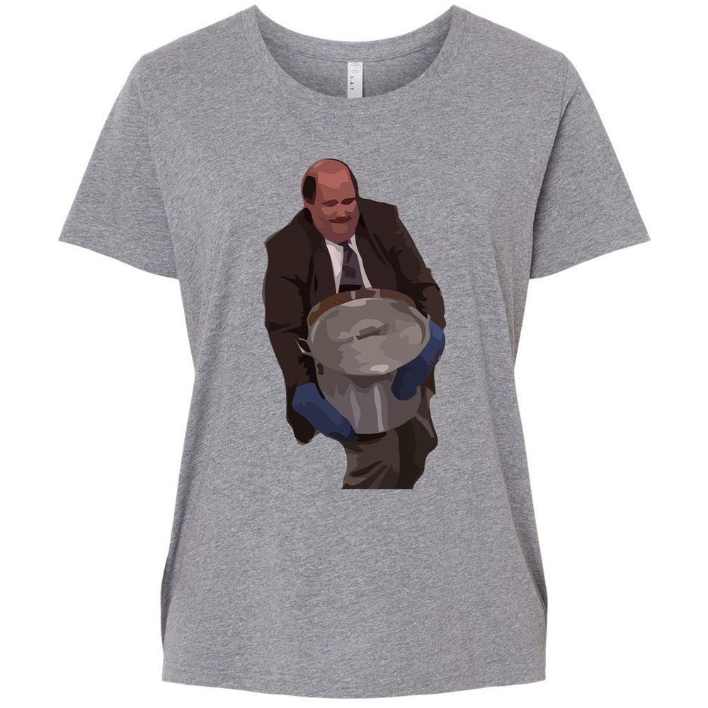 Ladies Curvy Jersey - 4QJ1G282 - Granite Heather - 9