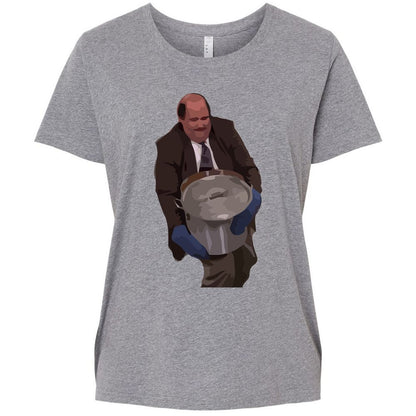 Ladies Curvy Jersey - 4QJ1G282 - Granite Heather - 9