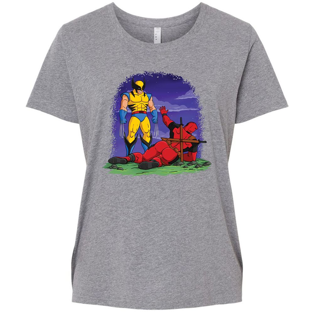 Ladies Curvy Jersey - D3774GEB - Granite Heather - 9