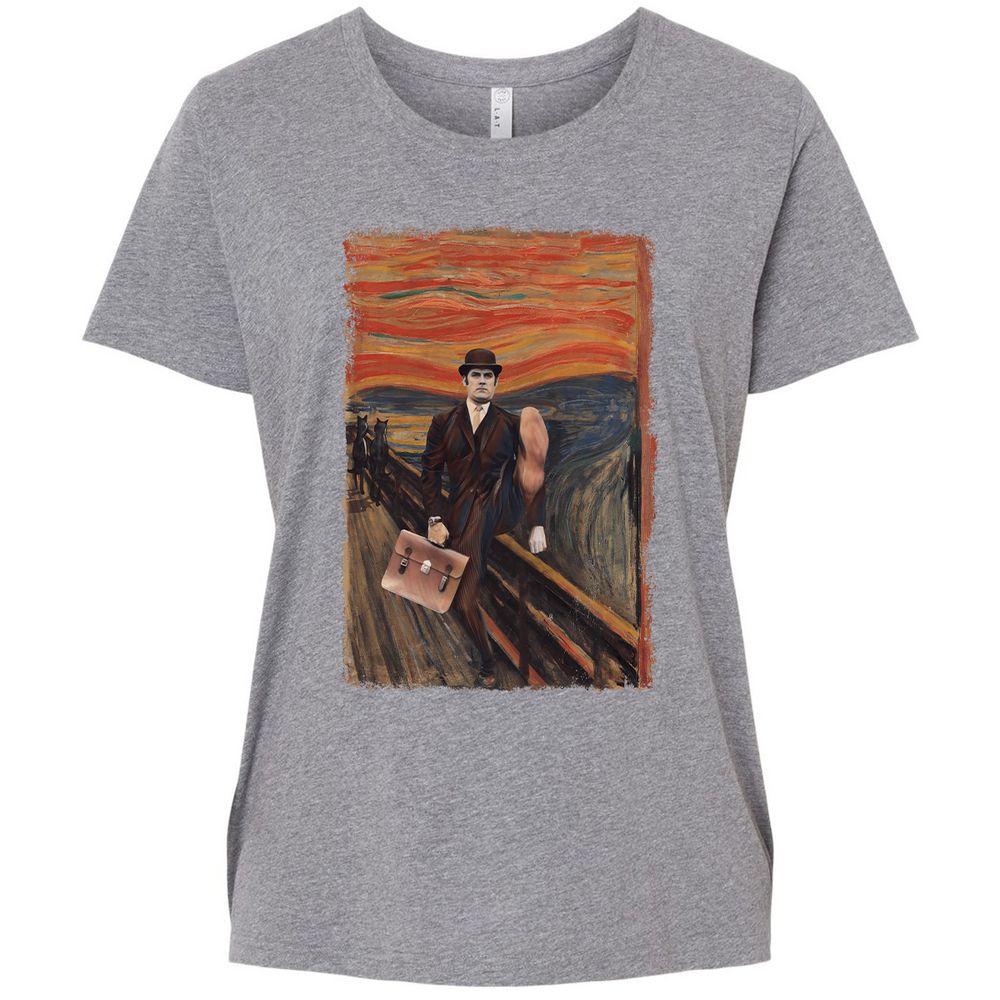 Ladies Curvy Jersey - G4DL6YJW - Granite Heather - 9