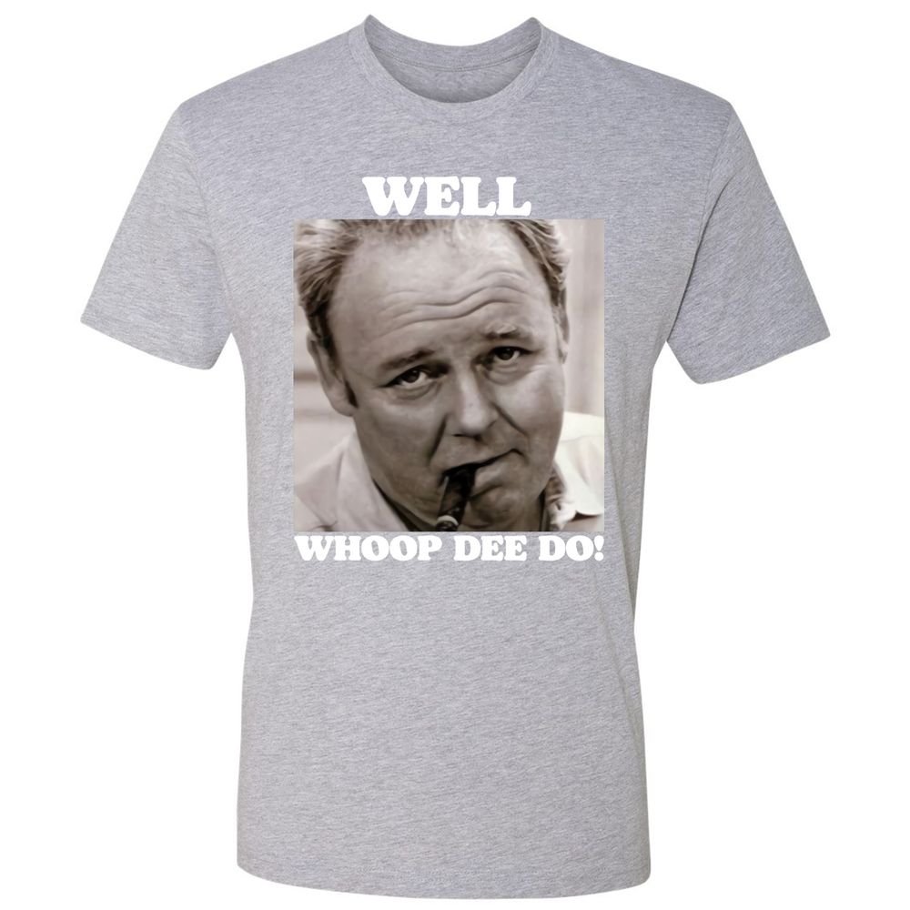 Funny 70s Tv Quote Whoop Dee Do - Heather Grey - 9