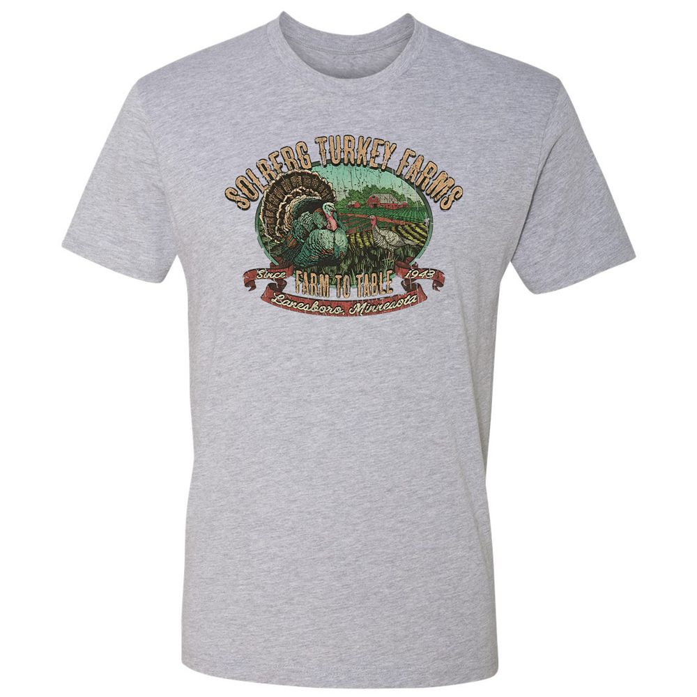 Vintage Turkey Farm Thanksgiving - Heather Grey - 9