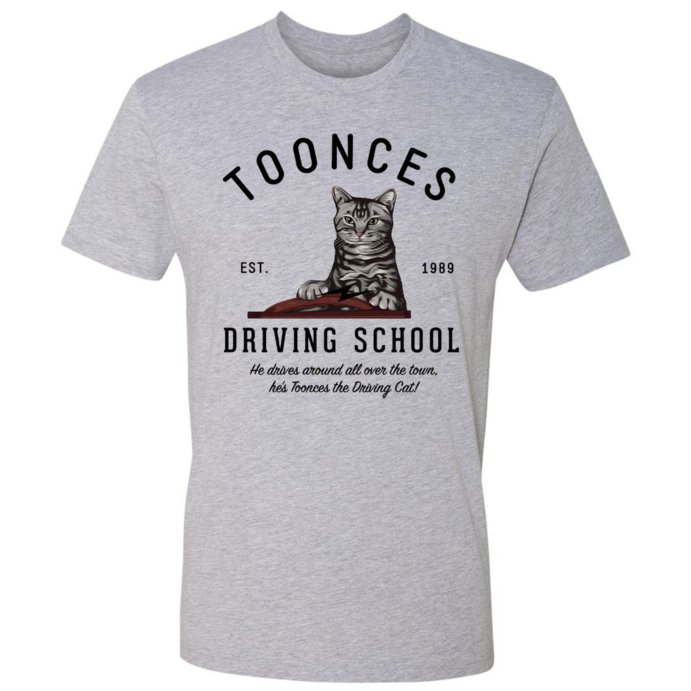 Funny Cat Driving School - Heather Grey - 9