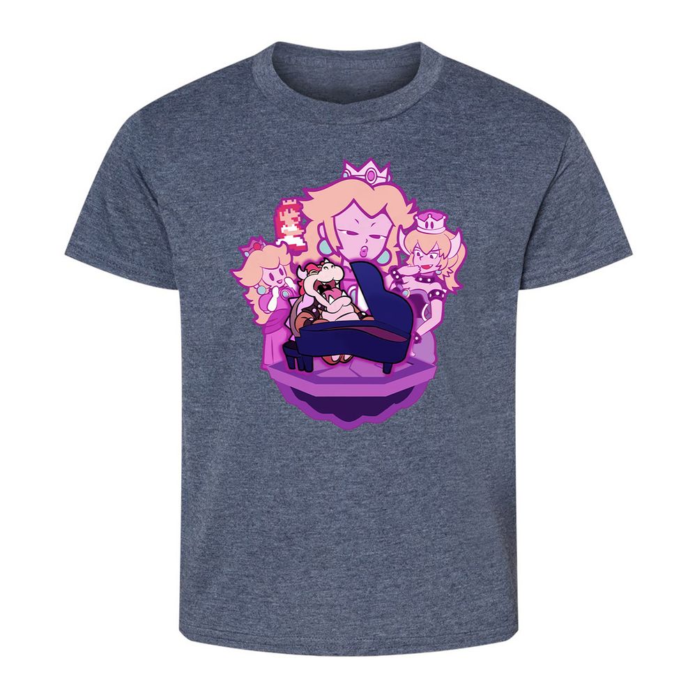 Kids T-Shirt - WMQJLNXH - Heather Navy - 9