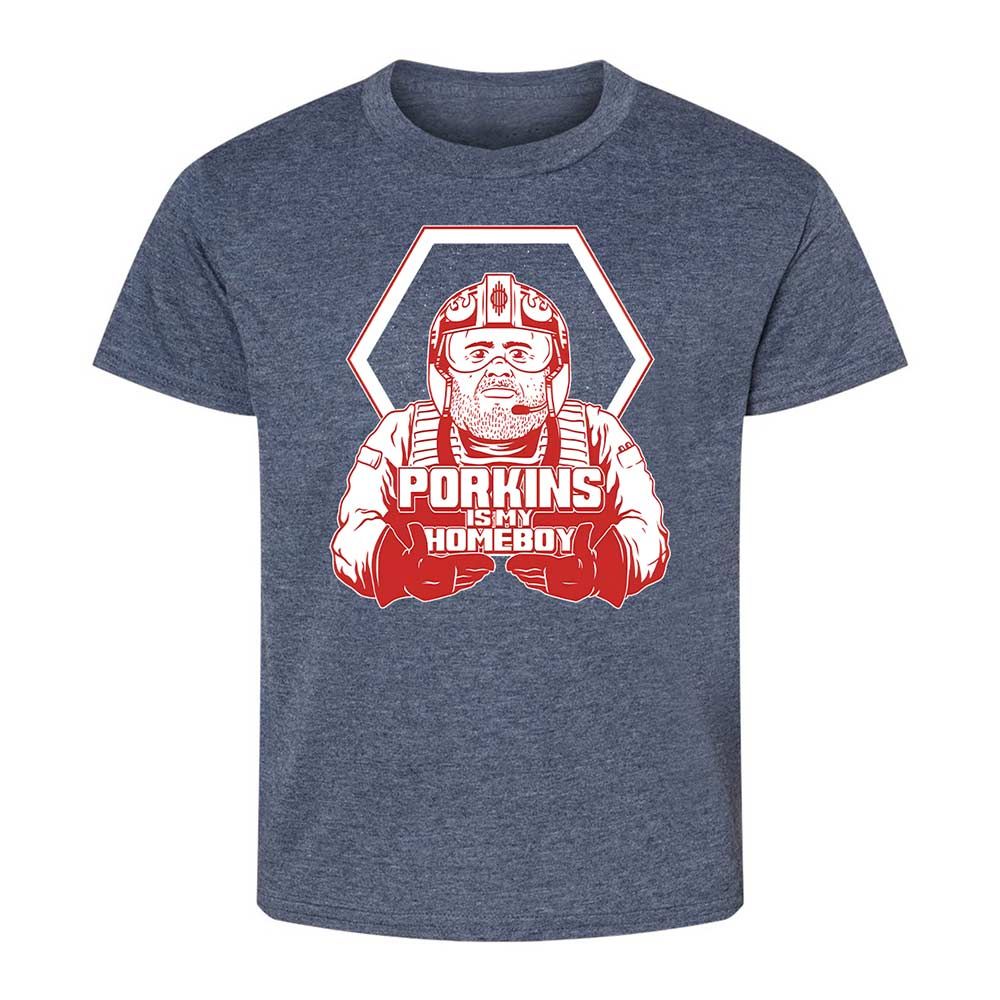 Porkins Is My Homeboy - Heather Navy - 9