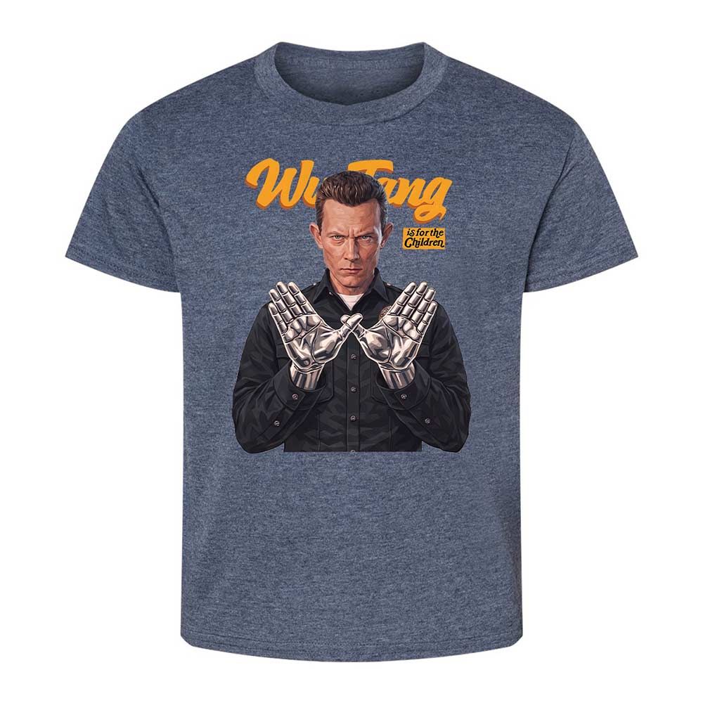 Kids T-Shirt - Black - Heather Navy - 9