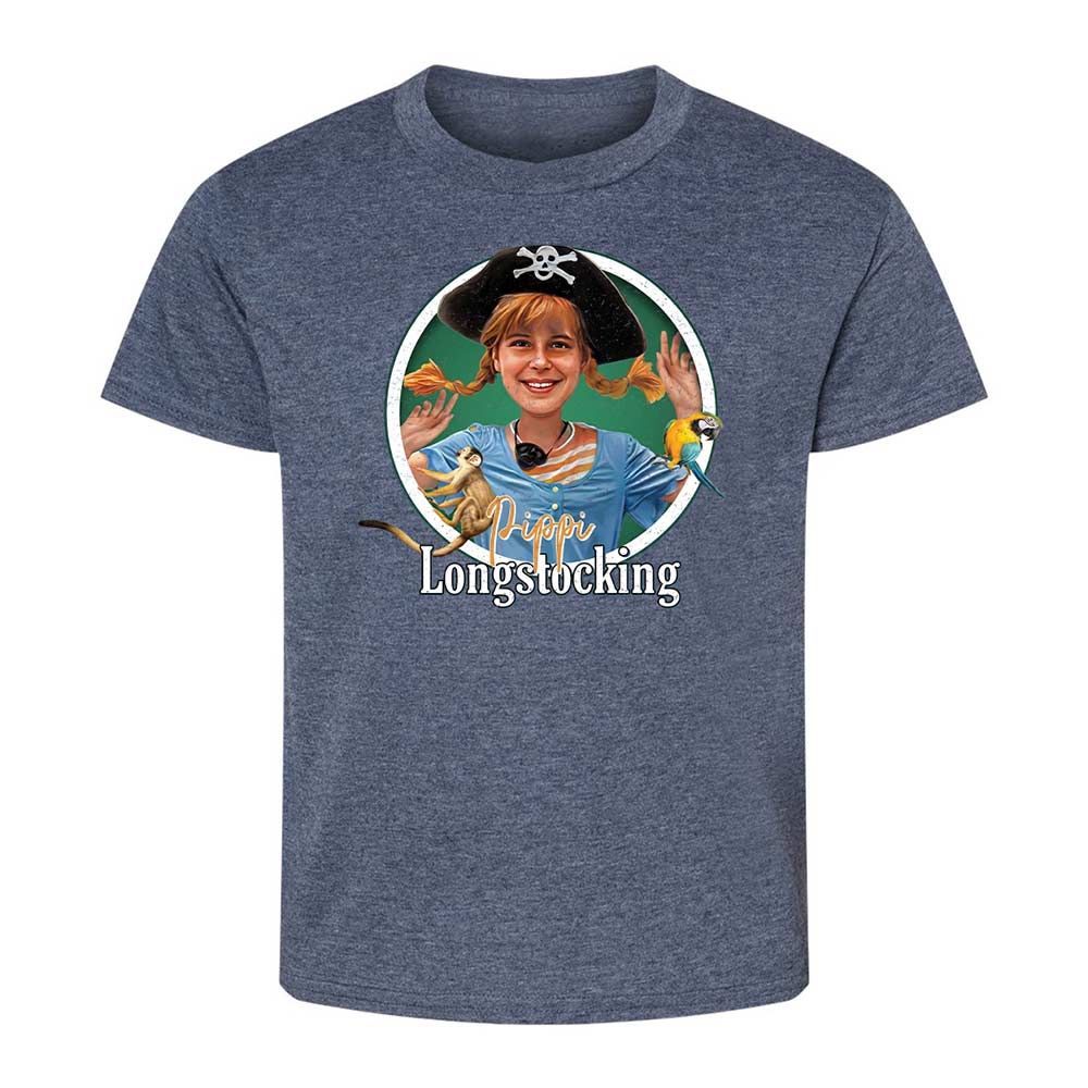 Kids T-Shirt - 8JP27VGN - Heather Navy - 9