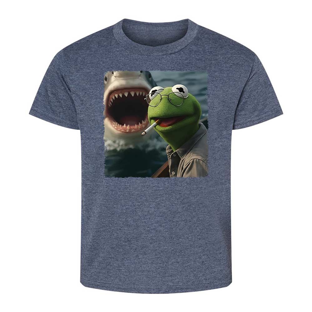 Kids T-Shirt - U5FHJD83 - Heather Navy - 9