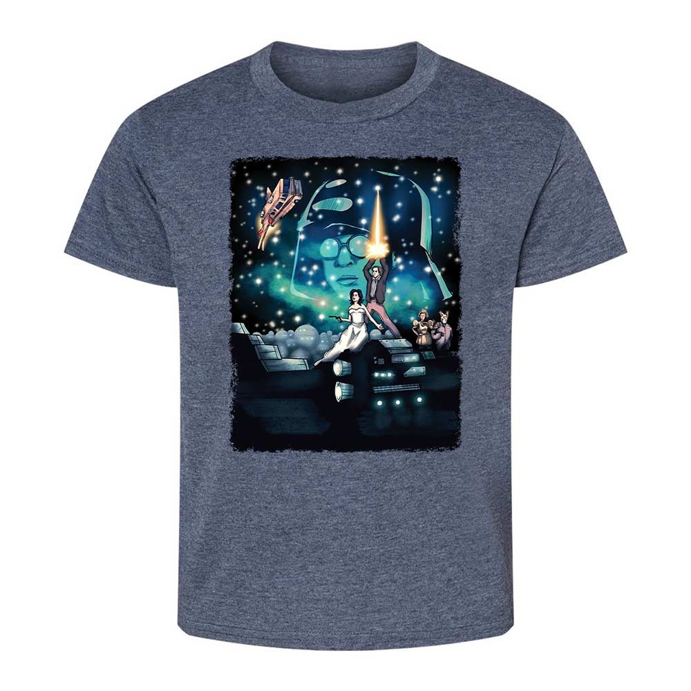 Kids T-Shirt - LAH3V8KH - Heather Navy - 9