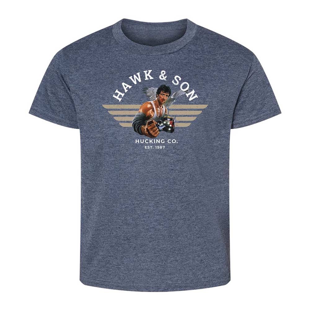 Kids T-Shirt - B5512QWH - Heather Navy - 9