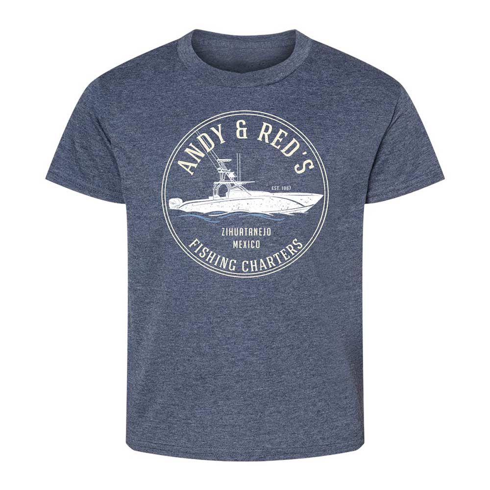 Kids T-Shirt - EK5QTKXC - Heather Navy - 9
