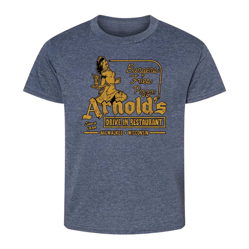Kids T-Shirt - K8L4P72X - Heather Navy - 9