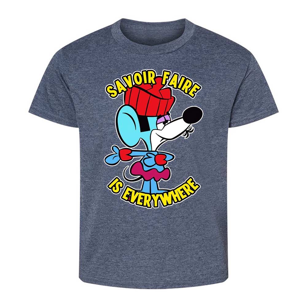 Kids T-Shirt - 4D9FKZ2J - Heather Navy - 9