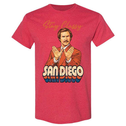 Classic Unisex T-Shirt - B496NW6Y - Heather Red - 9