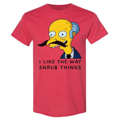 I Like the Way Snrub Thinks - Heather Red - 9
