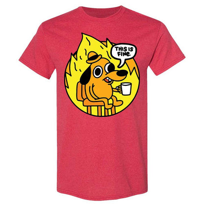 This is Fine - Heather Red - 9