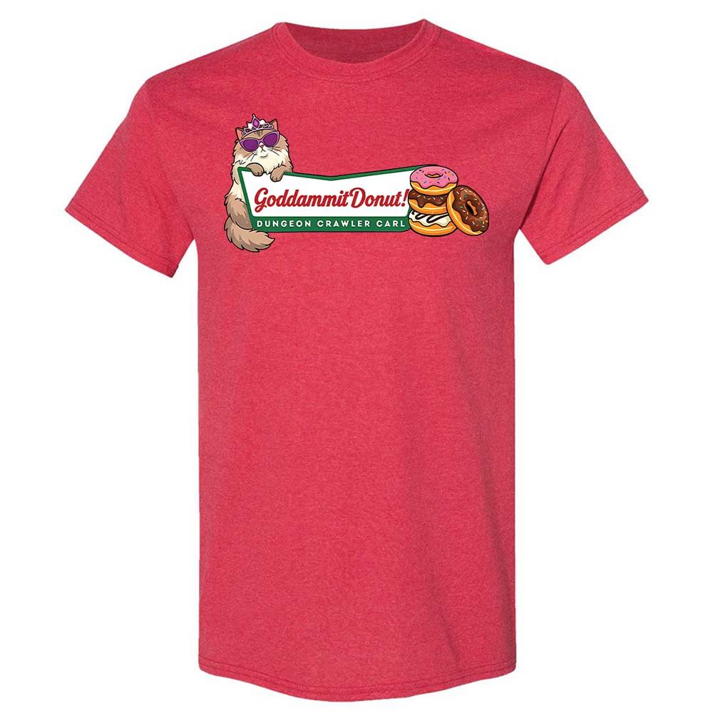Goddammit Donut - Heather Red - 9
