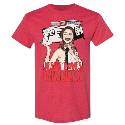 He Loves Winners - Heather Red - 9