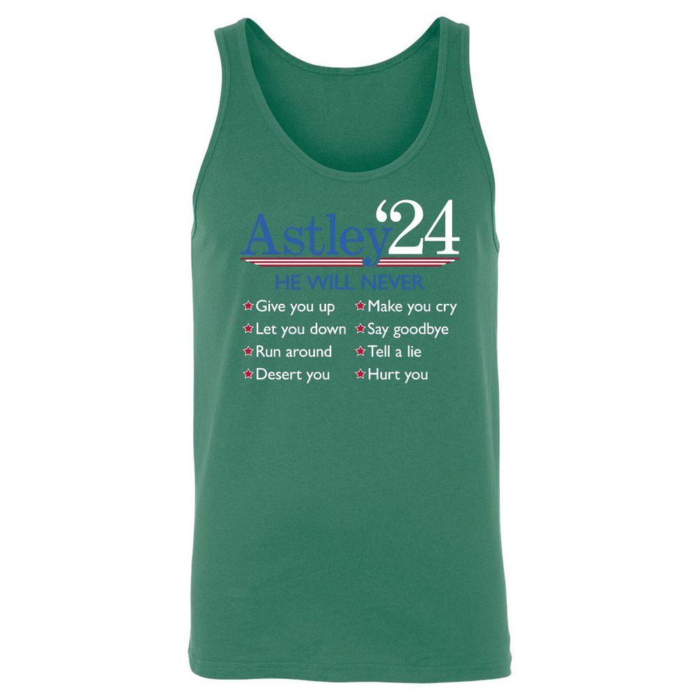 Unisex Jersey Tank - 1BS6X2M8 - Kelly - 9