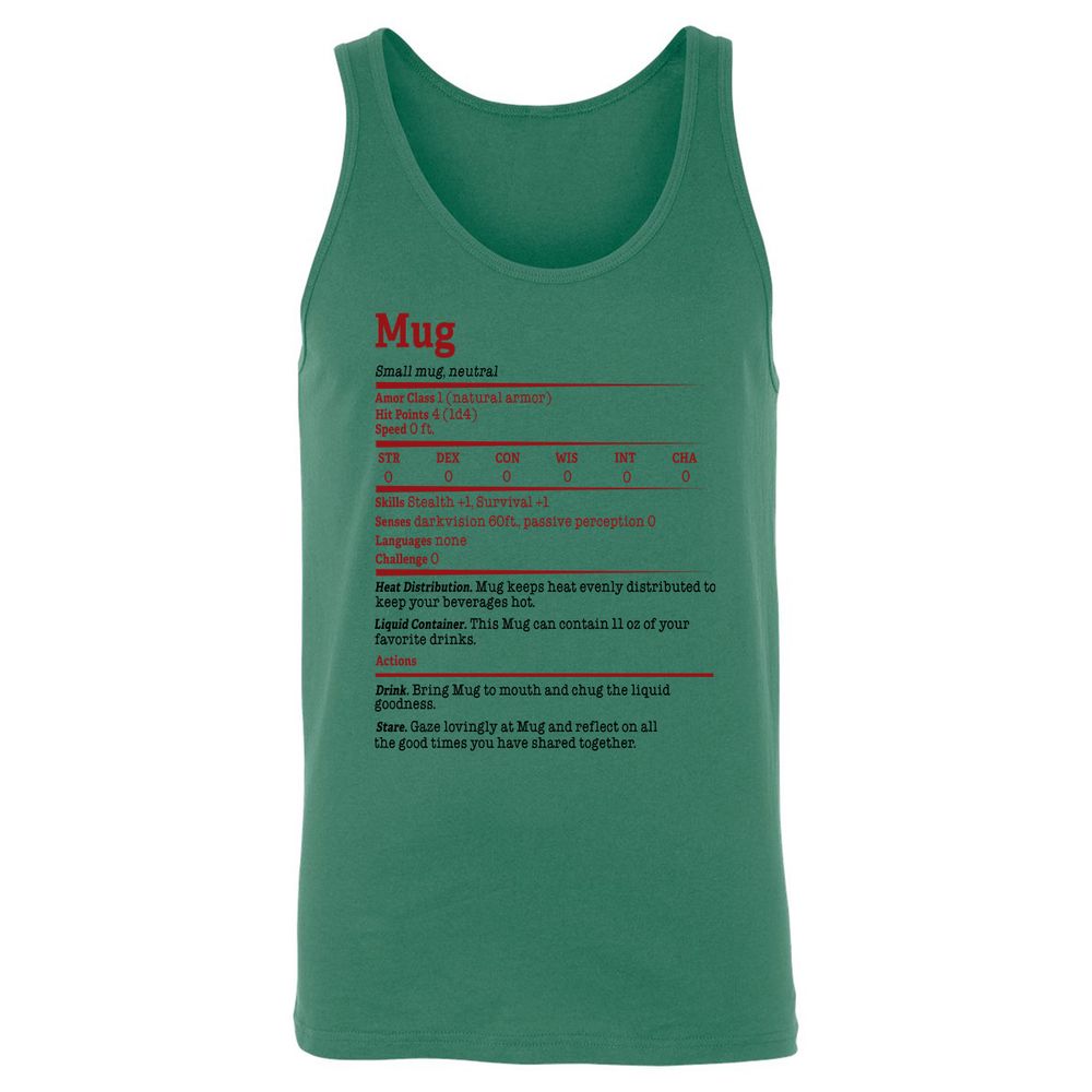 Unisex Jersey Tank - ACDTMKTC - Kelly - 9