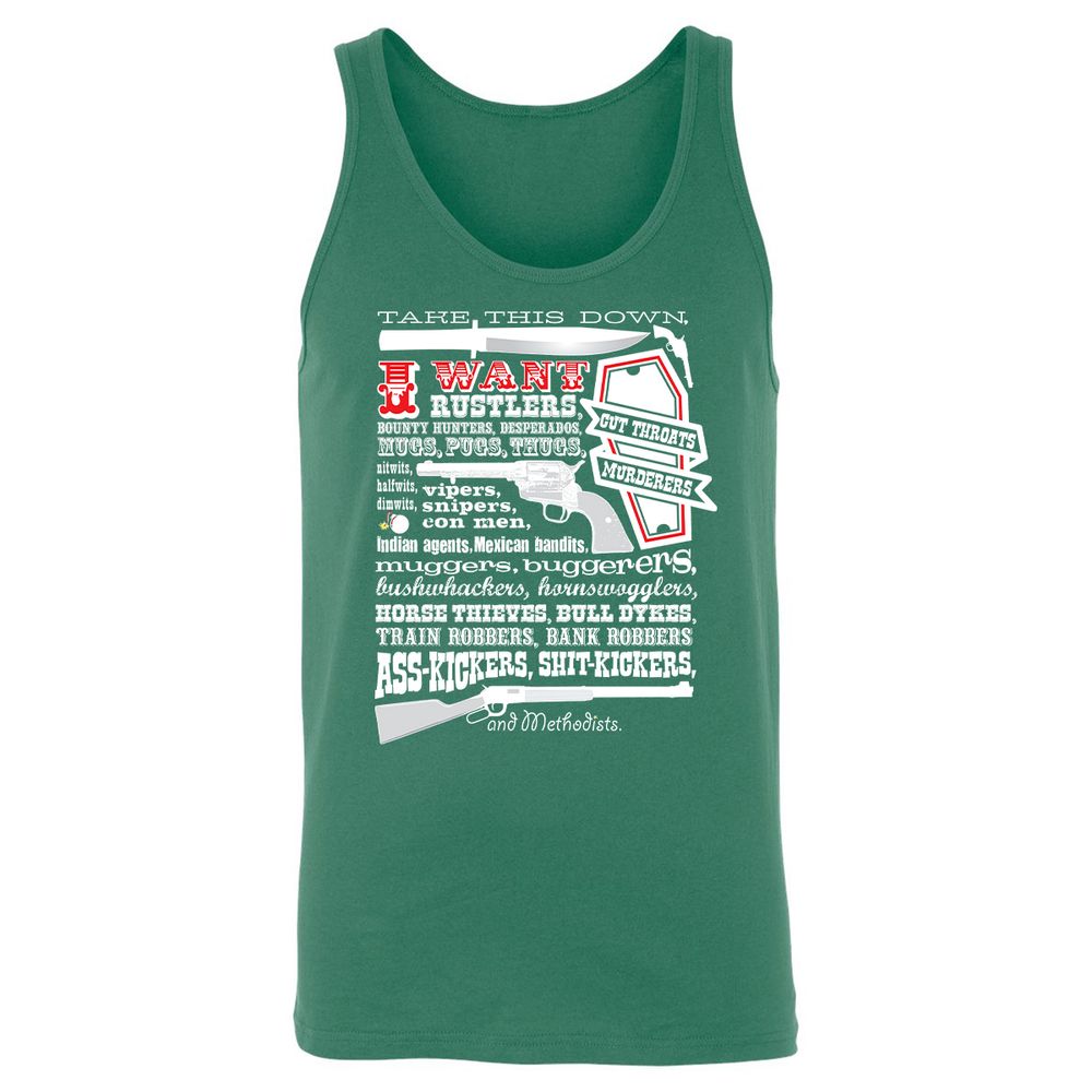 Unisex Jersey Tank - UMA6XXYF - Kelly - 9