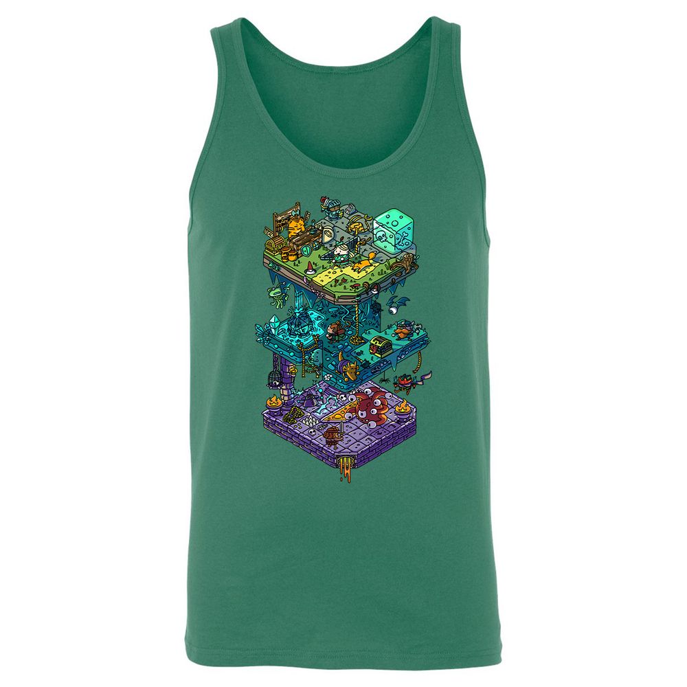 Unisex Jersey Tank - QCRRYWCL - Kelly - 9