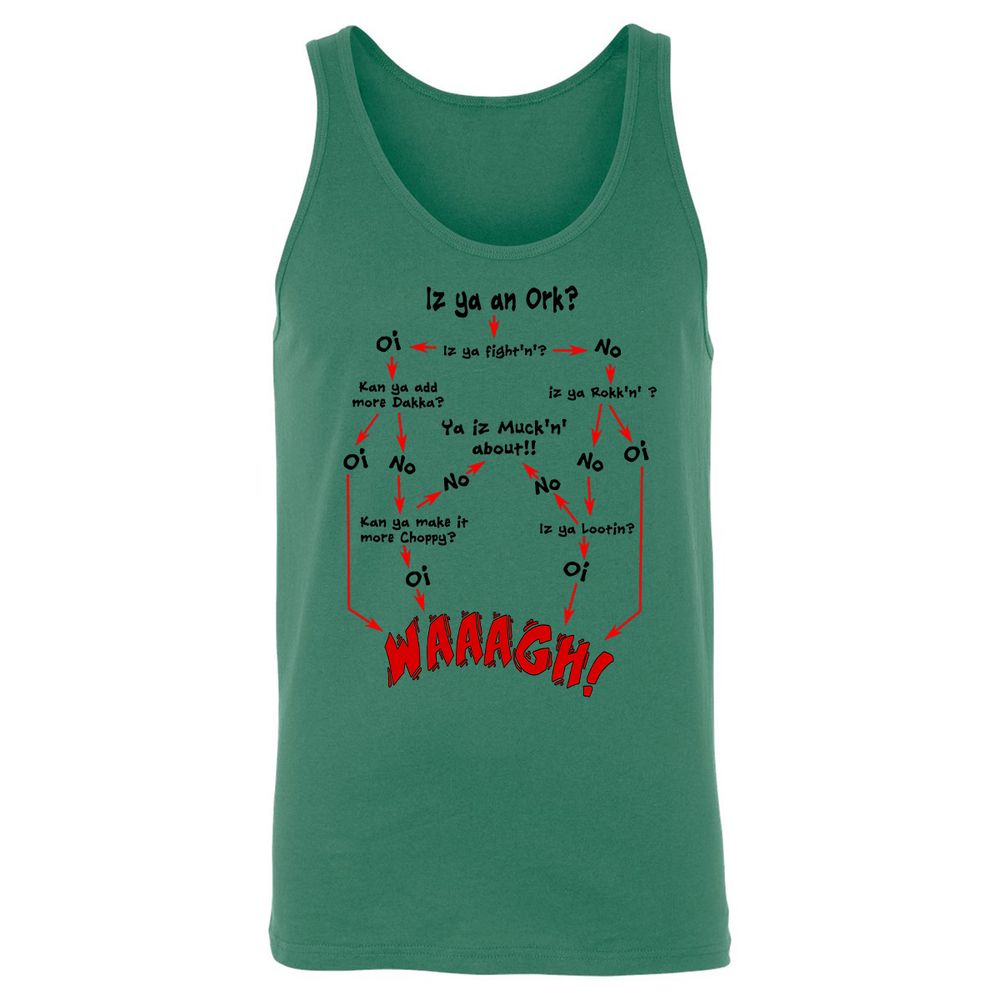 Unisex Jersey Tank - UYUQK5J4 - Kelly - 9