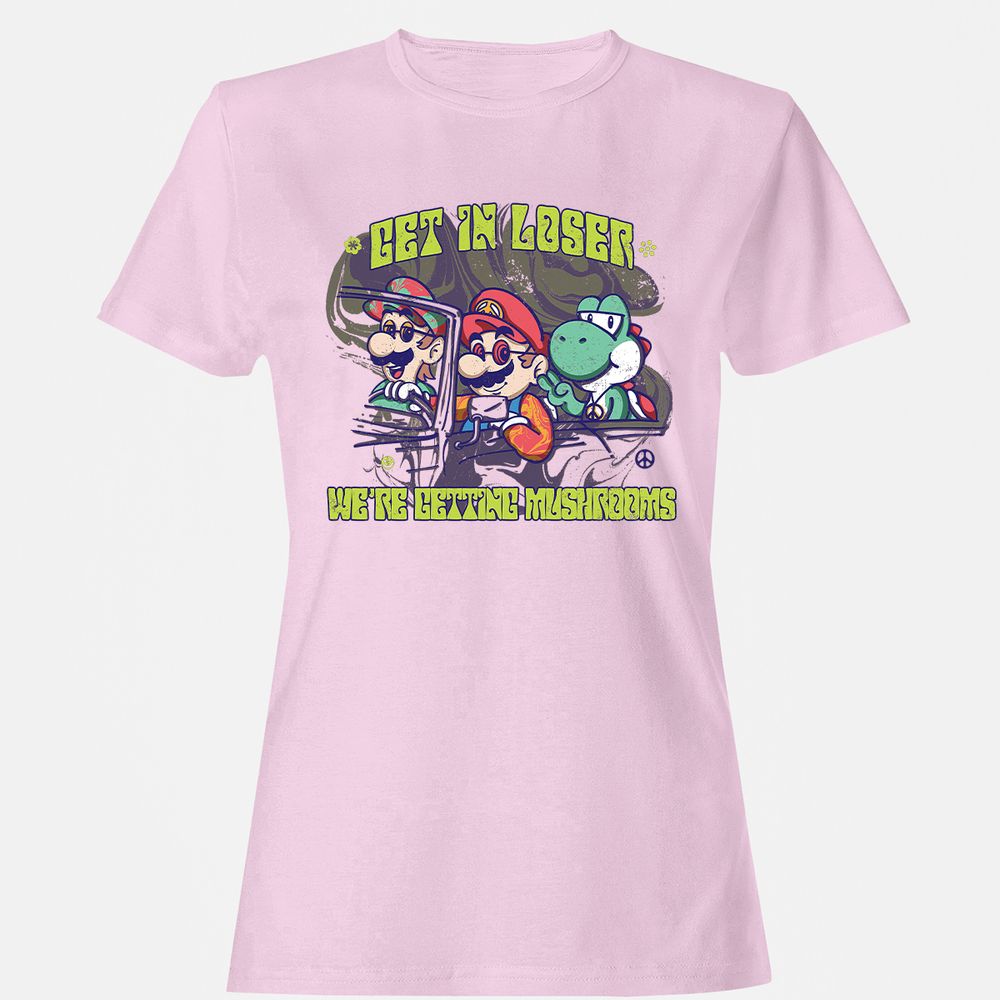 Women's T-Shirt - XHUJWZJQ - Light Pink - 9