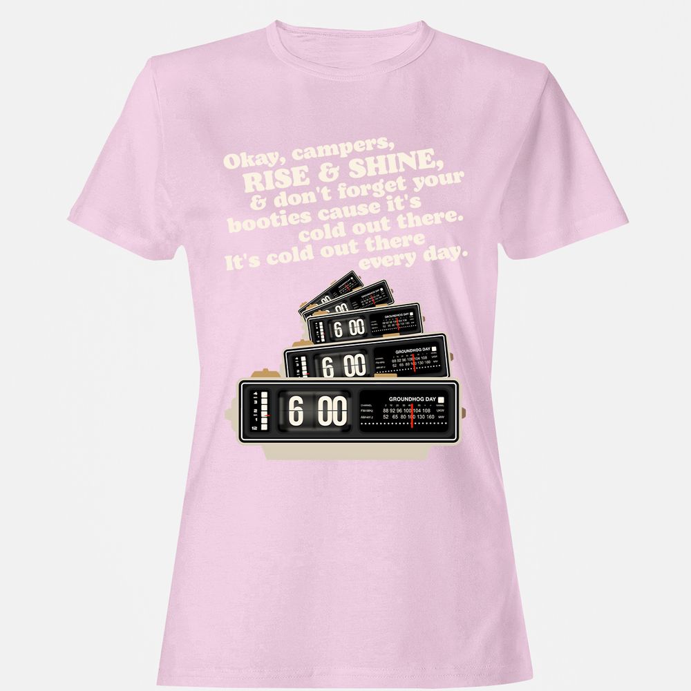 Women's T-Shirt - B597QEYG - Light Pink - 9