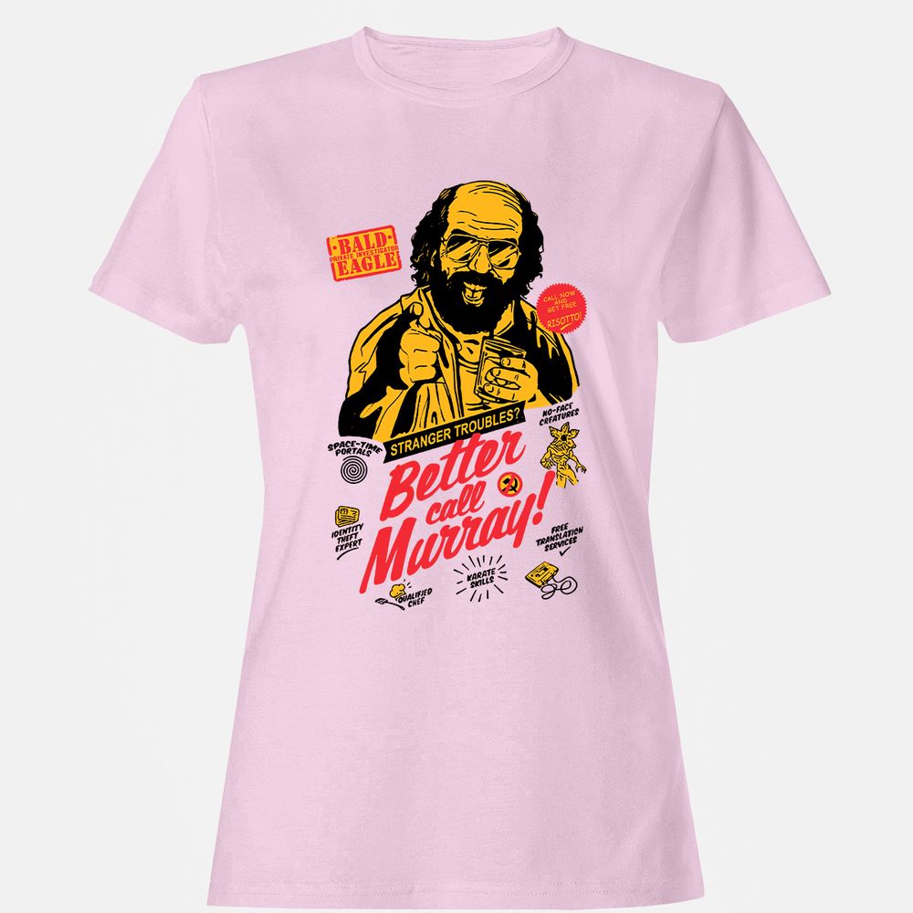 Women's T-Shirt - RU99P7PJ - Light Pink - 9