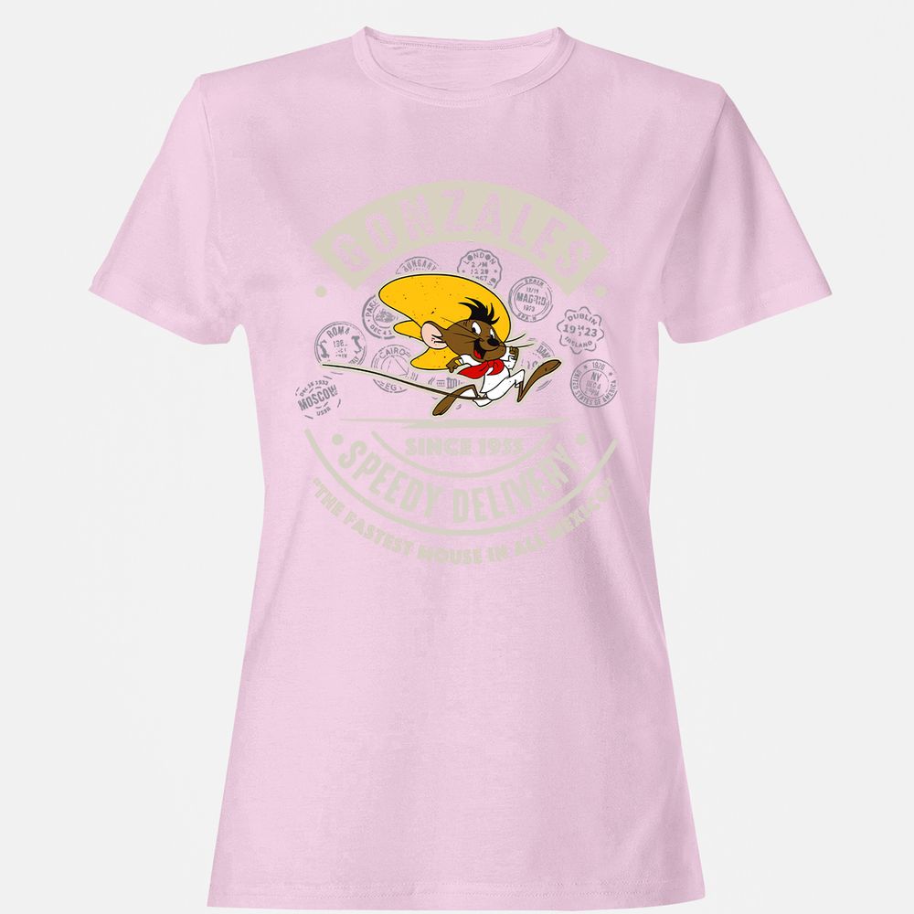 Women's T-Shirt - SBYV7E6M - Light Pink - 9