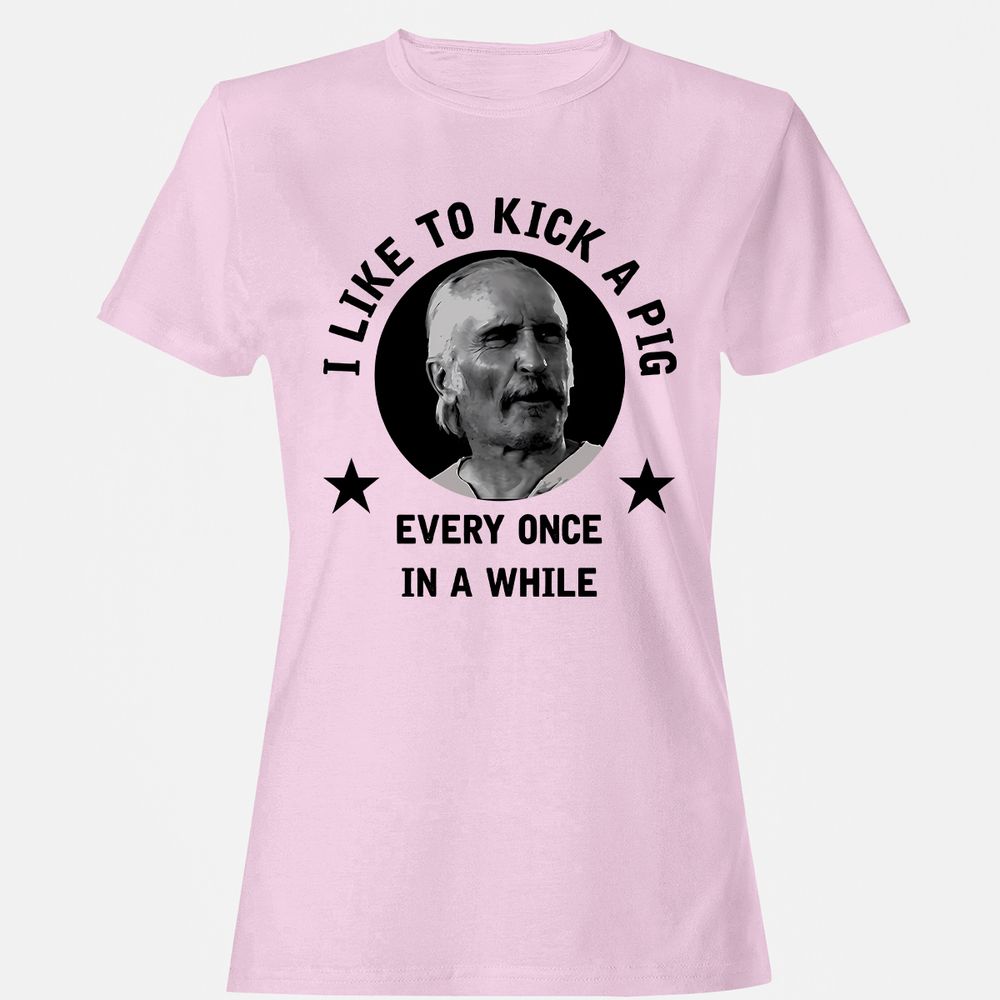 I like to kick a pig - Light Pink - 9
