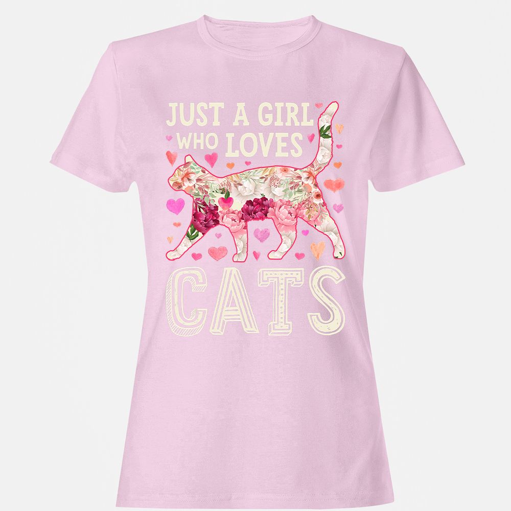 Women's T-Shirt - SQQ2YUAU - Light Pink - 9