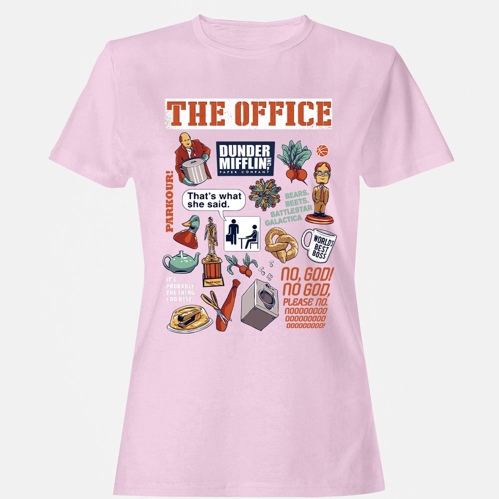 Women's T-Shirt - XH8XTTL8 - Light Pink - 9