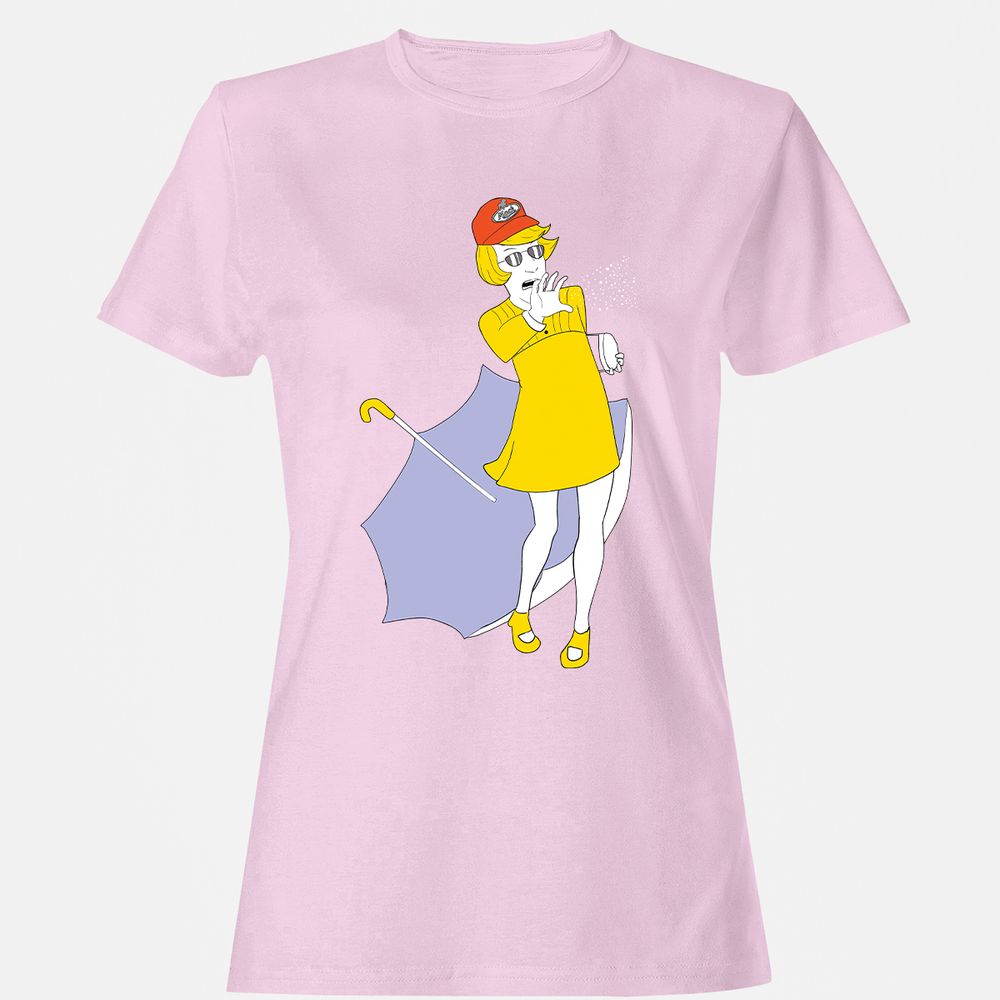 Women's T-Shirt - GZ8YBR3M - Light Pink - 9