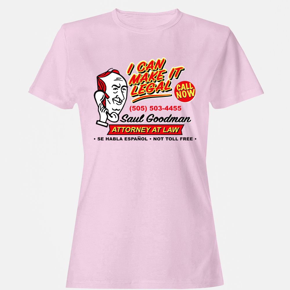 Women's T-Shirt - B3UAR9YN - Light Pink - 9
