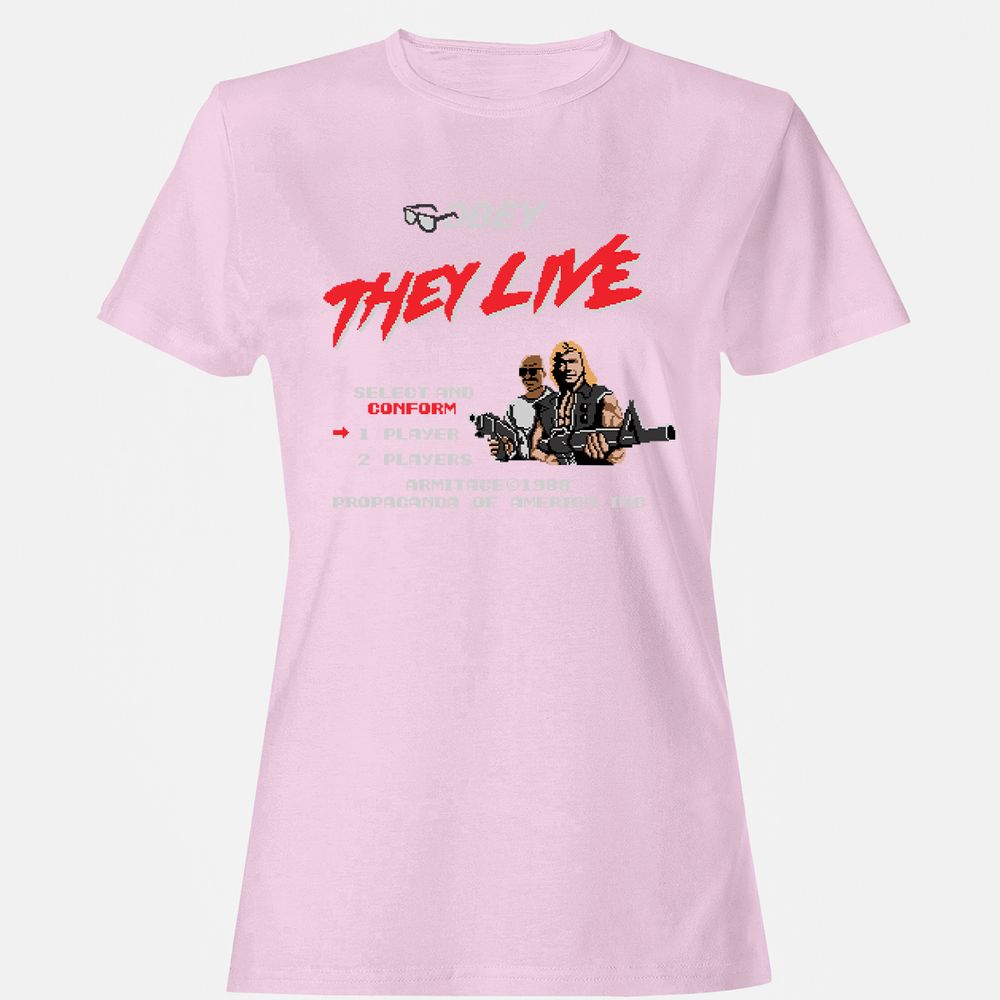 Women's T-Shirt - 6LTQYZMM - Light Pink - 9