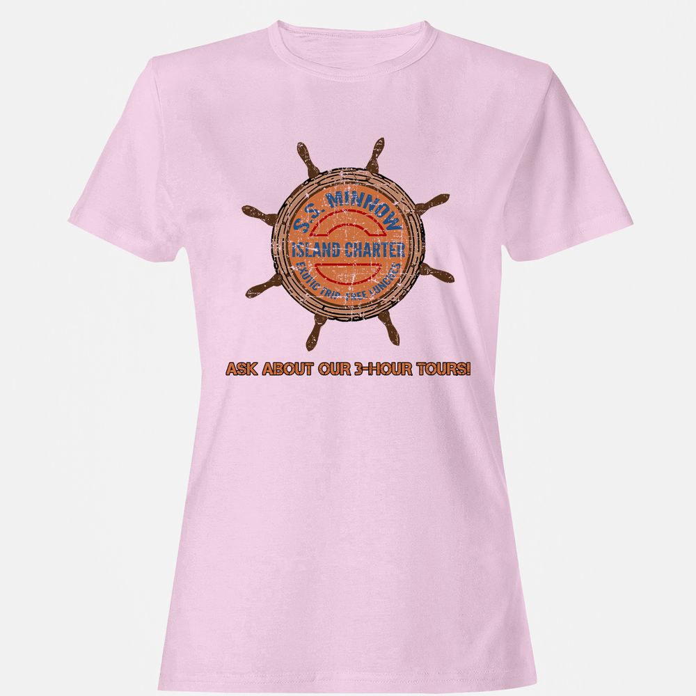 Women's T-Shirt - ZAHDH8EL - Light Pink - 9