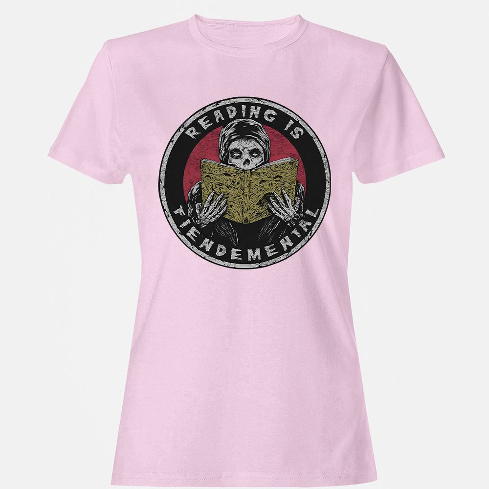 Reading Is Fiendemental - Light Pink - 9