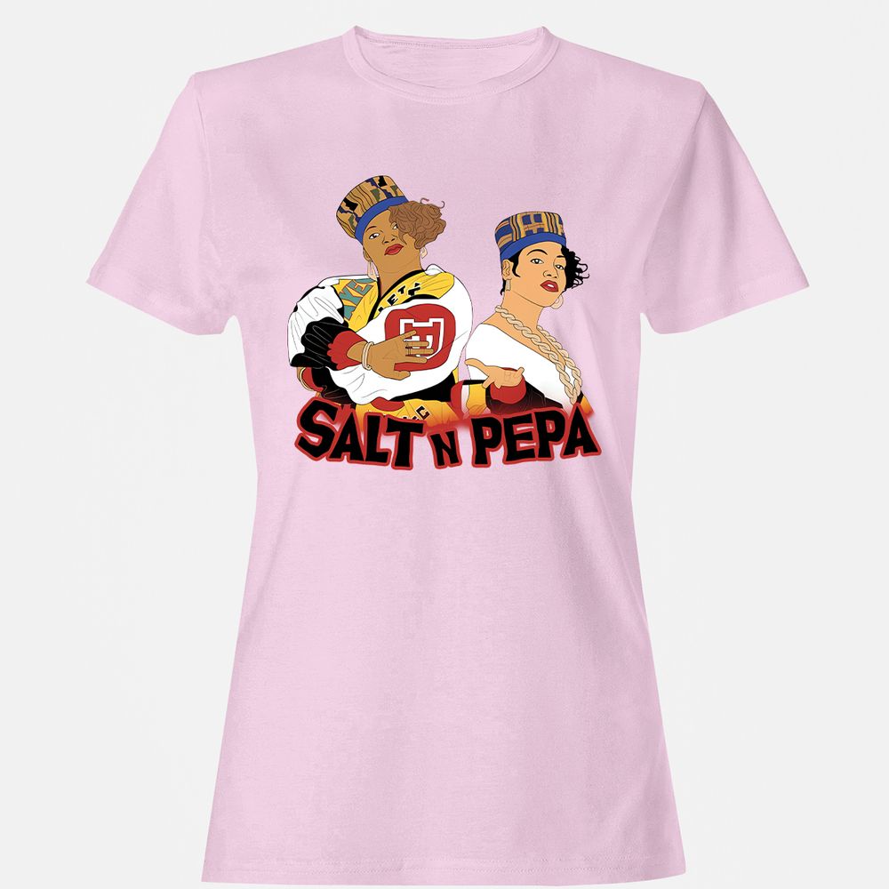 Women's T-Shirt - White - Light Pink - 9