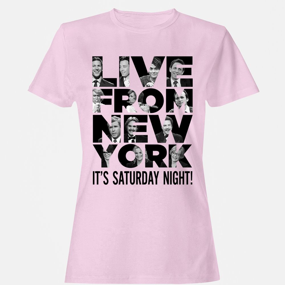 Women's T-Shirt - M8BLZQ5Q - Light Pink - 9