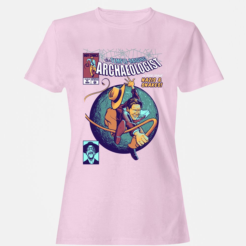 Women's T-Shirt - T7MQZX6J - Light Pink - 9